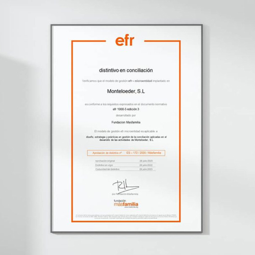 Monteloeder renews the EFR seal